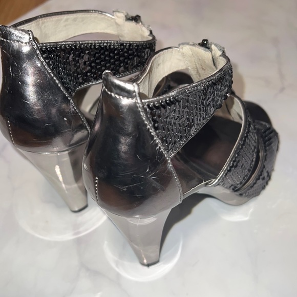 Michael Korea Sequin Metallic Heels - Picture 5 of 8